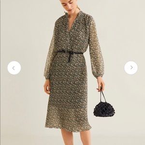 Mango floral print accordion pleat dress - 2